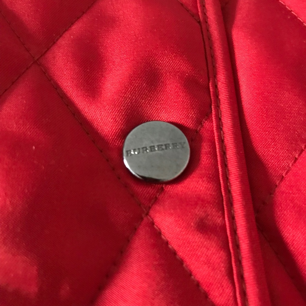 Burberry Quilted Red Jacket - Picture 6 of 12